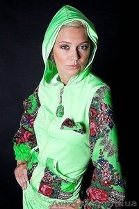 Костюм из бифлекса в стиле Лурдес,  Матрешка,  Лав Кутюр #1102760