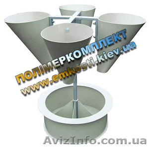 Конусы для убоя птицы,  стойки с конусами из полипропилена #1117183