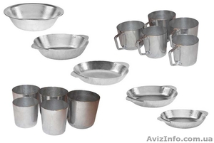 Алюминиевые кружки,  тарелки и стаканы. #147754