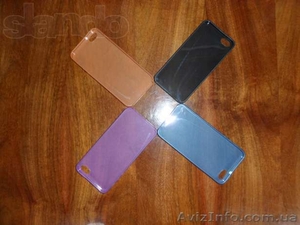 Ультратонкий чехол 0.3 мм(прозрачный) для iphone 5/5s (недорого) #1114039