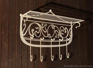 Кованые настенные вешалки #1126044