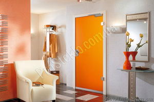 Стеклянная межкомнатная дверь  #1126206