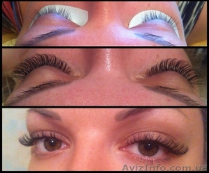 Наращивание шелковых и норковых ресниц #1125650