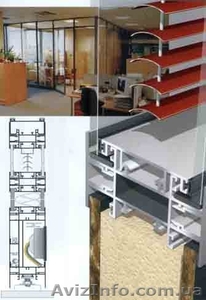 Офисные перегородки из алюминия . #1114451