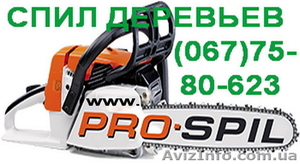 Услуги аренда автовышки и спил аварийных сухих деревьев в городе Одесса и на дач #1114436