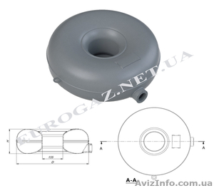 Баллон ATIKER тороидальный наружный D.580 H.200 40л #1133206