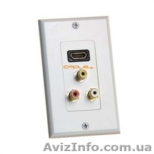 WP 432-N HDMI Настенная розетка 1 портовая с Composite Video / Audio RCA #1127089