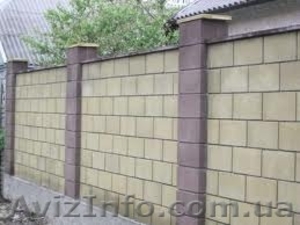 Шлакоблок заборный,  Николаев Шлакоблок для забора,  камень для забора #1131346