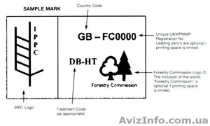Маркировка деревяных поддонов тары рэек ящиков на экспорт #1135427