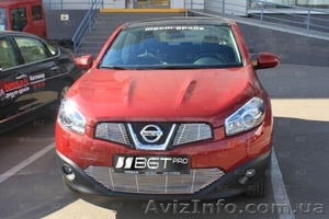 Решетка радиатора и бампера для Nissan Qashqai 2010-2014 #1131567