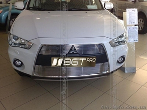 Решетка радиатора и бампера для Mitsubishi Outlander XL 2010+ #1131818