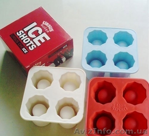 Форма для льда - (Рюмки,  Стопки) контейнер для льда (ОПТОМ) #1130827