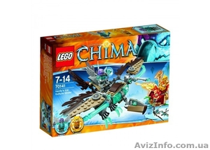 Дешево!!! Бесплатная доставка Lego Chima Ледяной планер Варда 70141 #1143029