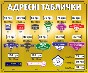 Адресные таблички на дом. Умань #1141674