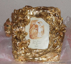 Рамка для фотографии с покрытием 24К золотом #1142952