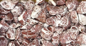 Галька красная бордовая,  крошка бордовая,  кирпично-розовая,  бордо коралл #1158206