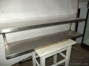 Полка навесная из нержавеющей стали б/у #1160266