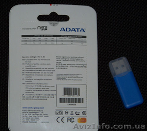  Карта памяти ADATA micro SDHC ёмкостью 32 Gb. #1158820