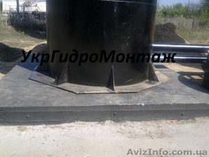 Устройство(заливка) фундамента под водонапорную башню,  фундамент башни  #1159901