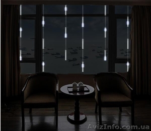 Тающие сосульки светодиодные. Световое новогоднее оформление #1166815