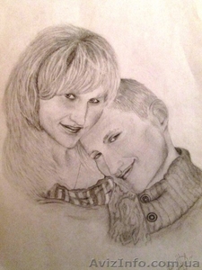 Рисую портреты с фото на заказ. #1158812