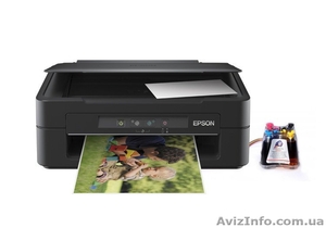 МФУ Epson Expression Home XP-100 с СНПЧ и чернилами (4х100мл.) #1163648