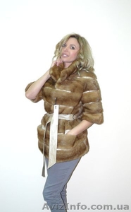 Модный норковый полушубок «автоледи»  #1181643