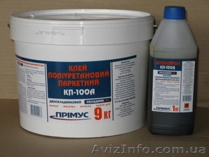 Паркетный полиуретановый клей 2х-компонентный ,  КП-100А #1171255