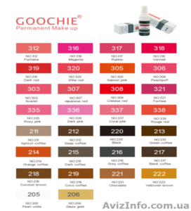 Пигменты для перманентного макияжа GOOCHIE- 16 $ #1174156