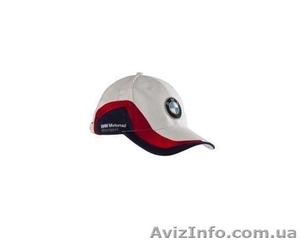 Бейсболка BMW Motorrad Cap Motorsport White/Red/Blue  #1196655