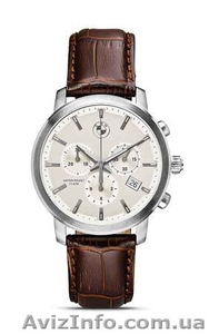 Мужские наручные часы BMW Men's Chrono Watch Brown Strap 2013	 #1196694