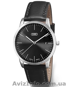 Мужские наручные часы Audi Men's Flatline Watch Black 2014 #1196716