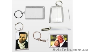 Заготовка пластикового брелка 42*56мм #1184995