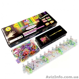 Радужные резиночки для плетения. делаем браслеты и сувениры своими руками #1191886