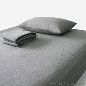 комлекты постели (серый лен) в экоупаковке #1183799