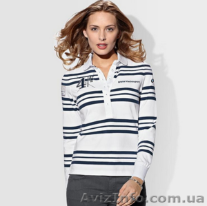 Женская рубашка в стиле регби BMW Ladies’ Yachting Rugby Shirt (размер XS) #1196683