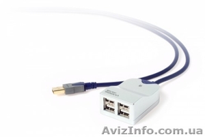 TechLink USB 4 Port mini hub,  2m #1200509
