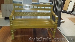 Деревянная скамья из дуба #1204177