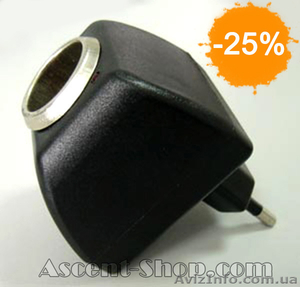 Адаптер переходник прикуриватель 220В на 12В 12V #1210358