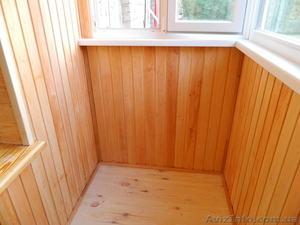 Вагонка натуральная. Балкон. Лоджия. #1207738