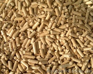 Наполнитель древесный для туалета и подстилки животным. Гранулы светлые,  d-6мм. #1208462