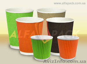 Стаканы бумажные ripple #1204672