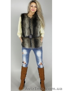 Жилет Джулия пряжка цвет Енот № 2 #1222473