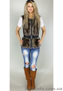 Жилет Джулия пряжка цвет Серая норка #1222478