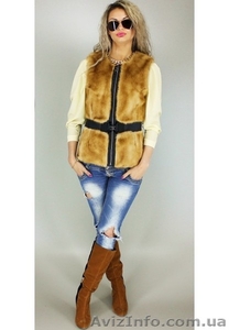 Жилет Джулия пряжка цвет Соболь № 24 #1222480