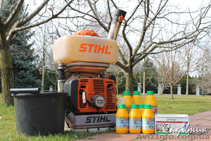 Опрыскивание деревьев от болезней и вредителей. Обработка сада #419923