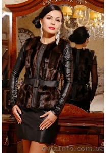 Жилет Джулия пряжка коричневый #1222469