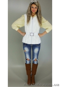 Жилет Джулия пряжка цвет Белый № 33 #1222470