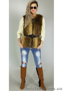 Жилет Джулия пряжка цвет Волк № 50 #1222472