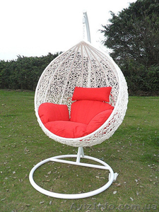 Садовая качель кокон Гарди из искусственного ротанга. #1213288